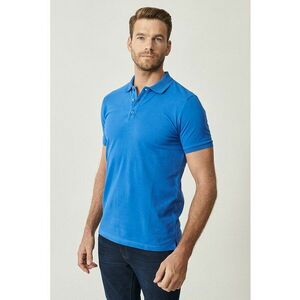 Tricou polo slim fit de bumbac imagine