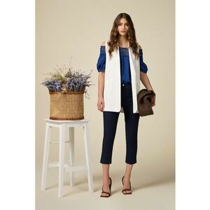 Pantaloni skinny crop imagine