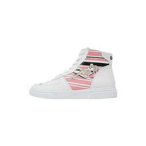 Pantofi sport inalti din piele ecologica cu imprimeu cu desene animate Love Is Pure imagine