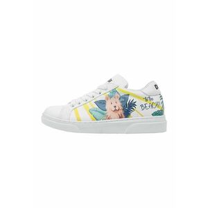 Pantofi sport din piele ecologica cu imprimeu To The Beach imagine