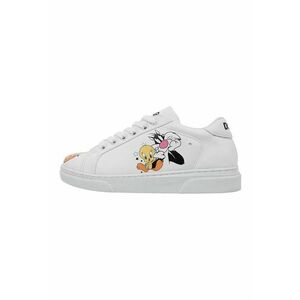 Pantofi sport din piele ecologica cu imprimeu cu desene animate Best Of Tweety And Silvester imagine