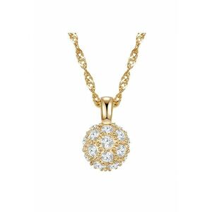 Colier placat cu aur de 14K si decorat cu cristale imagine