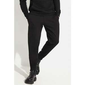 Pantaloni de trening din amestec de bumbac cu snur imagine