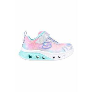 Pantofi sport cu velcro si aspect lucios Flutter Heart imagine