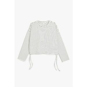 Bluza cu model in dungi si maneci cazute imagine