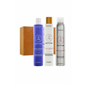 Set pentru par vopsit Actyva Colore Brillante: Sampon 250 ml - Sampon 250 ml - Spray 200 ml imagine