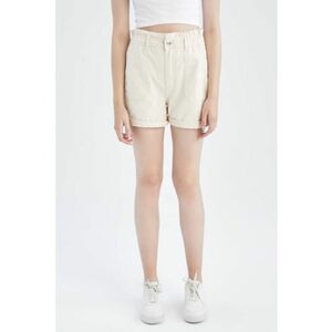 Pantaloni scurti de bumbac cu talie inalta imagine