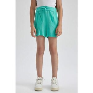 Pantaloni scurti de viscoza cu snur in talie imagine