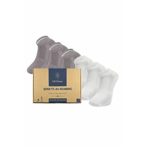 Set 6 perechi - Sosete Scurte din Bumbac Pieptanat - fara cusatura - respirabile si confortabile imagine