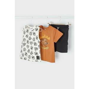 Set de pantaloni scurti si tricou din bumbac - 2 piese imagine