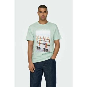 Tricou de bumbac organic cu imprimeu grafic imagine