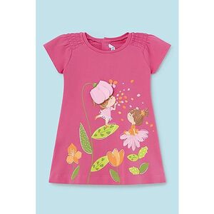 Rochie din amestec de bumbac cu imprimeu imagine