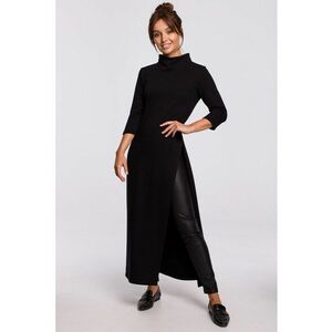 Bluza lunga - Bumbac - Negru imagine