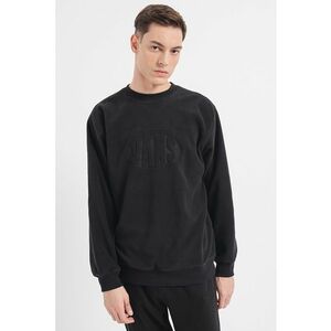 Bluza de trening din fleece cu logo in relief Carlo imagine