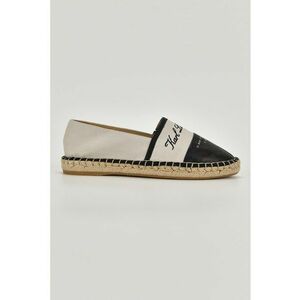 Espadrille cu garnituri de piele si logo imagine