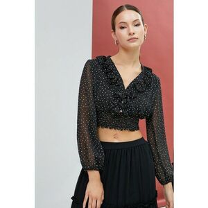 Bluza crop cu model cu buline imagine