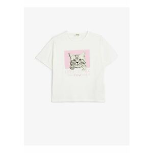 Tricou de bumbac cu imprimeu imagine