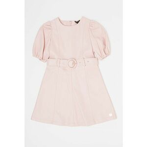 Rochie evazata de piele ecologica cu o curea imagine