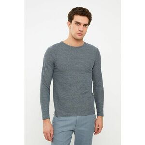 Pulover slim fit tricotat imagine