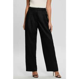 Pantaloni din amestec de lyocell cu croiala ampla si pliuri frontale imagine