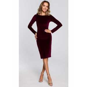 Rochie creion din velur imagine