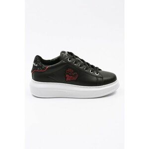 Pantofi sport de piele cu logo si strasuri Heart of Karl imagine
