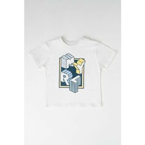 Tricou de bumbac cu imprimeu text imagine