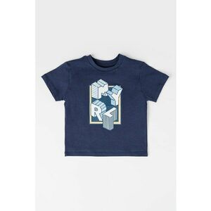 Tricou de bumbac cu imprimeu text imagine