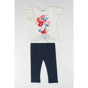 Set de tricou cu imprimeu si colanti - 2 piese imagine