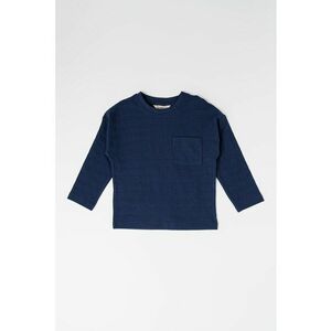 Bluza de bumbac cu buzunar aplicat pe piept imagine