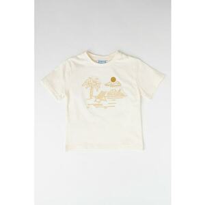 Tricou cu imprimeu tropical imagine