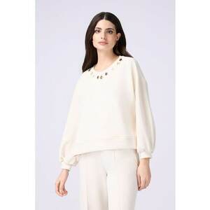 Bluza lejera de trening cu detalii decorative imagine