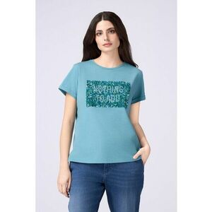 Tricou rgular fit cu paiete imagine