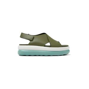 Sandale flatform de piele imagine