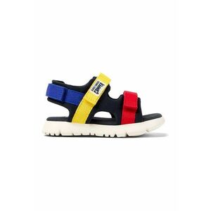 Sandale cu model colorblock si velcro imagine