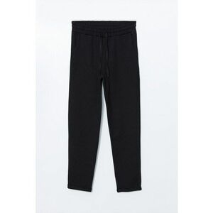 Pantaloni de trening din amestec de bumbac cu talie ajustabilaa imagine