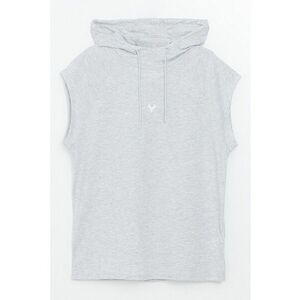 Tricou fara maneci cu gluga imagine