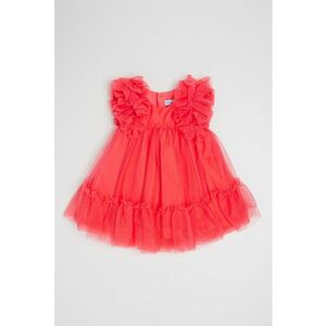 Rochie cu croiala in A si model floral imagine