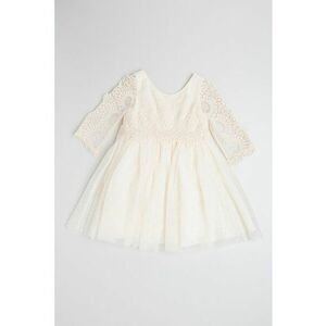 Rochie cu broderii florale imagine