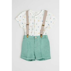 Set de camasa de bumbac si pantaloni scurti imagine