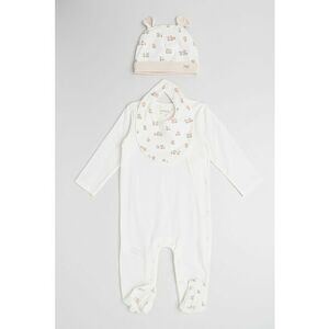 Set de imbracaminte din amestec de bumbac cu model - 3 piese imagine