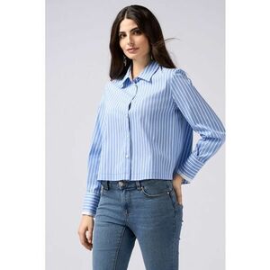 Camasa crop cu dungi imagine
