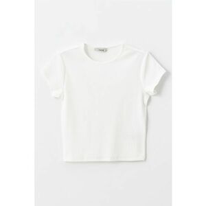 Tricou slim fit cu decolteu la baza gatului imagine