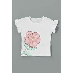 Tricou cu imprimeu floral imagine
