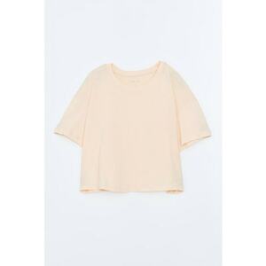 Tricou crop din bumbac imagine