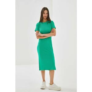 Rochie midi cu slit lateral imagine
