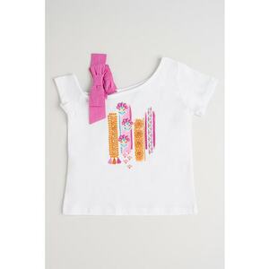 Tricou asimetric de bumbac imagine