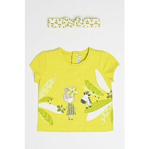 Set de bentita si tricou cu imprimeu - 2 piese imagine