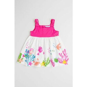 Rochie evazata din amestec de bumbac cu imprimeu imagine