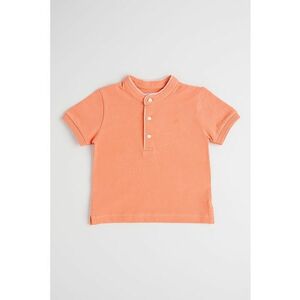 Tricou uni cu fenta cu nasturi imagine